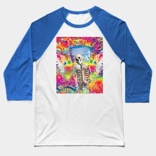 Flying Skeleton Baseball T-Shirt